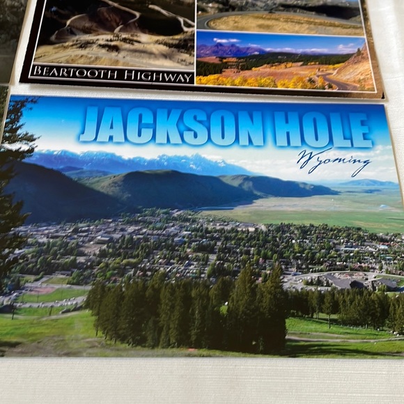 Set of 4 post cards unused new travel Wyoming national park - Picture 5 of 8